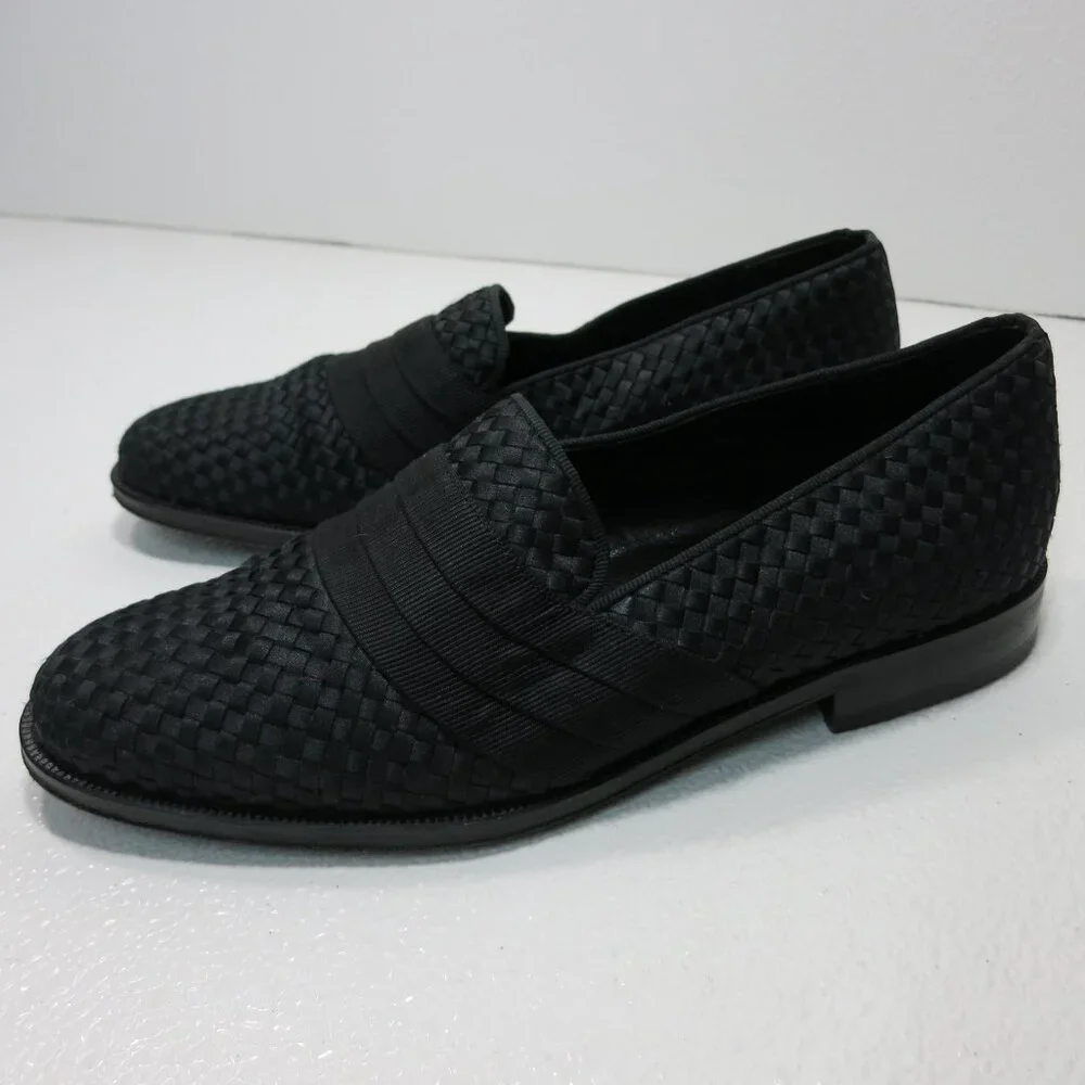 Saks Fifth Avenue Cloth Dress Formal Fashion Loafers Men's Footwear Shoes 7